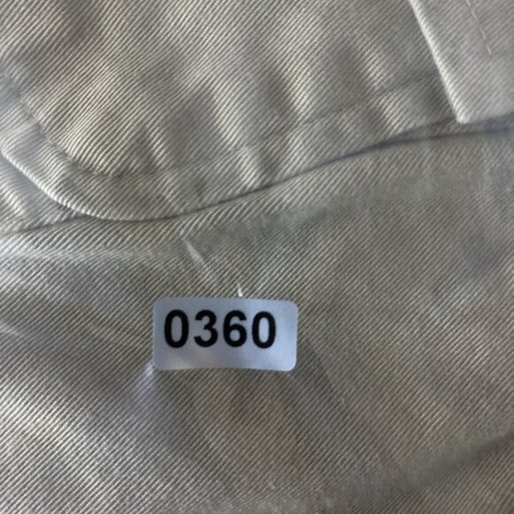 VAN HEUSEN Jacket Womens M 100% Cotton Khaki Green  Button Front  Military Style - Picture 12 of 12